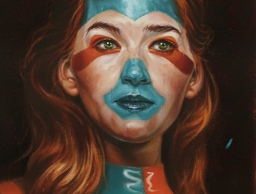 michaelstreun.ch, Oil on Canvas, Michael Streun, Schweiz, Thun, Schweizer Maler, Malerei, Painter, Figurative Malerei, figurative painting, portrait painting, Zeichnung, Objekte, Radierung, Porträt, Surreal, Ölmalerei, Öl auf Leinwand, Oil on Canvas,  Kohlezeichnung, Pastellzeichnung, Fotografie, Video, Ausstellungen, Galerie, Puberty, Projekte, Installationen, Klingende Köpfe, Blues Legends, Mario Capitanio, Peter Gurtner, Carlo Brenni, Georges Müller, Peter Müller, MC Anliker, Jamie Wong-Li, Sandee, Walter Schmocker, Markus Heiniger, Jimy Hofer, Simon La Bey, Schmidi Schmidhauser, Rhonda Dorsey, Shirley Grimes, Gölä, Tinu Heiniger, Christine Lauterburg, Marc Storace, Mich Gerber, Büne Huber, Hank Shizzoe, Kuno Lauener, Sina, Elvis, Alberto Giacometti, B.B. King, Buddy Guy, John Lee Hooker, Kurse, Malkurs, Ölmalen, Porträt in Öl, Objekte in Öl, Aktzeichnen, Aktmalen, sfgb-b.ch, Schule für Gestaltung Bern und Biel, Galerie Art-Etage Biel, Kunsthaus Interlaken, Kunstmuseum Thun, www.atelierstreun.ch, Atelierhaus Thun, www.atelierhausthun.ch, Painting, Swiss Painter, Oilpainting, Drawing, Etching, Portrait, Oil Portrait, Surreal, figurative painting, Oil on Canvas, Oil on Cardboard, Oil on Paper, Berlin, Atelierstipendium, Atelierhaus, www.atelierhaus.ch, Cantonale Berne Jura, Skizzen, Studien, Plastic, Ablösung, Puberty, Pubertät, Adoleszenz, Umbruch, Umwälzungen, Corona-Krise, Zeitenwende, Habitat, Trip, Klimawandel, Übergang, Warner, Überdreht, Satellit.Space Thun, Der Schacht, futuristische Akte, Galerie Tammen Berlin, Robert Walser, Senfies, Farbfinderin, Spannungsfeld, Verschlingung, Die Vorleserin, Überdreht, Begehung, Projekt Talk, Klimawandel, der Schacht, Wandlung, Zündung, der Sog, Nachtlager, der Graben, Habitat, Vorspäherin, Zeitenwende, Akaja, Kunstpreis der Stadt Thun 2025 