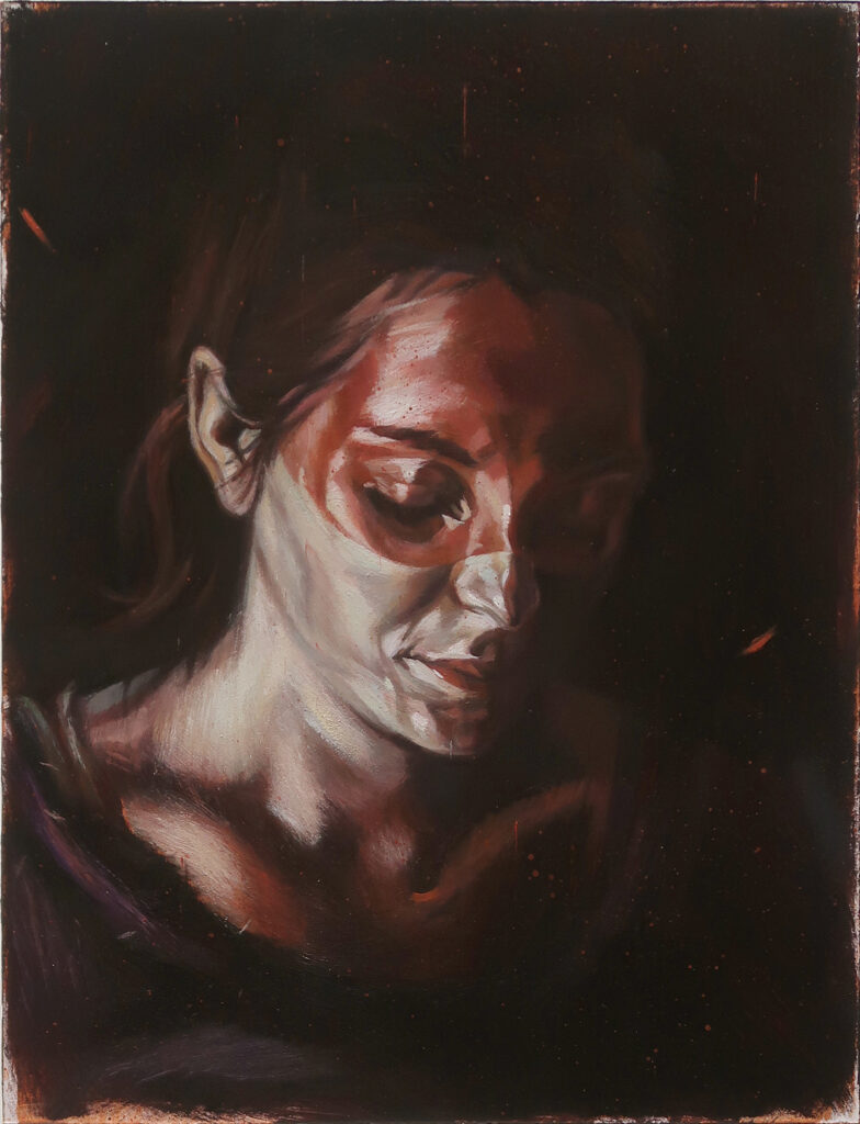 michaelstreun.ch, Oil on Canvas, Michael Streun, Schweiz, Thun, Schweizer Maler, Malerei, Painter, Figurative Malerei, figurative painting, portrait painting, Zeichnung, Objekte, Radierung, Porträt, Surreal, Ölmalerei, Öl auf Leinwand, Oil on Canvas,  Kohlezeichnung, Pastellzeichnung, Fotografie, Video, Ausstellungen, Galerie, Puberty, Projekte, Installationen, Klingende Köpfe, Blues Legends, Mario Capitanio, Peter Gurtner, Carlo Brenni, Georges Müller, Peter Müller, MC Anliker, Jamie Wong-Li, Sandee, Walter Schmocker, Markus Heiniger, Jimy Hofer, Simon La Bey, Schmidi Schmidhauser, Rhonda Dorsey, Shirley Grimes, Gölä, Tinu Heiniger, Christine Lauterburg, Marc Storace, Mich Gerber, Büne Huber, Hank Shizzoe, Kuno Lauener, Sina, Elvis, Alberto Giacometti, B.B. King, Buddy Guy, John Lee Hooker, Kurse, Malkurs, Ölmalen, Porträt in Öl, Objekte in Öl, Aktzeichnen, Aktmalen, sfgb-b.ch, Schule für Gestaltung Bern und Biel, Galerie Art-Etage Biel, Kunsthaus Interlaken, Kunstmuseum Thun, www.atelierstreun.ch, Atelierhaus Thun, www.atelierhausthun.ch, Painting, Swiss Painter, Oilpainting, Drawing, Etching, Portrait, Oil Portrait, Surreal, figurative painting, Oil on Canvas, Oil on Cardboard, Oil on Paper, Berlin, Atelierstipendium, Atelierhaus, www.atelierhaus.ch, Cantonale Berne Jura, Skizzen, Studien, Plastic, Ablösung, Puberty, Pubertät, Adoleszenz, Umbruch, Umwälzungen, Corona-Krise, Zeitenwende, Habitat, Trip, Klimawandel, Übergang, Warner, Überdreht, Satellit.Space Thun, Der Schacht, futuristische Akte, Galerie Tammen Berlin, Robert Walser, Senfies, Farbfinderin, Spannungsfeld, Verschlingung, Die Vorleserin, Überdreht, Begehung, Projekt Talk, Klimawandel, der Schacht, Wandlung, Zündung, der Sog, Nachtlager, der Graben, Habitat, Vorspäherin, Zeitenwende 