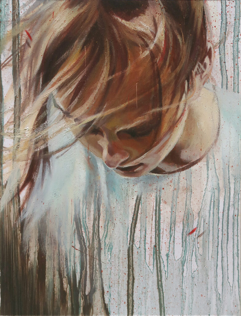 michaelstreun.ch, Oil on Canvas, Michael Streun, Schweiz, Thun, Schweizer Maler, Malerei, Painter, Figurative Malerei, figurative painting, portrait painting, Zeichnung, Objekte, Radierung, Porträt, Surreal, Ölmalerei, Öl auf Leinwand, Oil on Canvas,  Kohlezeichnung, Pastellzeichnung, Fotografie, Video, Ausstellungen, Galerie, Puberty, Projekte, Installationen, Klingende Köpfe, Blues Legends, Mario Capitanio, Peter Gurtner, Carlo Brenni, Georges Müller, Peter Müller, MC Anliker, Jamie Wong-Li, Sandee, Walter Schmocker, Markus Heiniger, Jimy Hofer, Simon La Bey, Schmidi Schmidhauser, Rhonda Dorsey, Shirley Grimes, Gölä, Tinu Heiniger, Christine Lauterburg, Marc Storace, Mich Gerber, Büne Huber, Hank Shizzoe, Kuno Lauener, Sina, Elvis, Alberto Giacometti, B.B. King, Buddy Guy, John Lee Hooker, Kurse, Malkurs, Ölmalen, Porträt in Öl, Objekte in Öl, Aktzeichnen, Aktmalen, sfgb-b.ch, Schule für Gestaltung Bern und Biel, Galerie Art-Etage Biel, Kunsthaus Interlaken, Kunstmuseum Thun, www.atelierstreun.ch, Atelierhaus Thun, www.atelierhausthun.ch, Painting, Swiss Painter, Oilpainting, Drawing, Etching, Portrait, Oil Portrait, Surreal, figurative painting, Oil on Canvas, Oil on Cardboard, Oil on Paper, Berlin, Atelierstipendium, Atelierhaus, www.atelierhaus.ch, Cantonale Berne Jura, Skizzen, Studien, Plastic, Ablösung, Puberty, Pubertät, Adoleszenz, Umbruch, Umwälzungen, Corona-Krise, Zeitenwende, Habitat, Trip, Klimawandel, Übergang, Warner, Überdreht, Satellit.Space Thun, Der Schacht, futuristische Akte, Galerie Tammen Berlin, Robert Walser, Senfies, Farbfinderin, Spannungsfeld, Verschlingung, Die Vorleserin, Überdreht, Begehung, Projekt Talk, Klimawandel, der Schacht, Wandlung, Zündung, der Sog, Nachtlager, der Graben, Habitat, Vorspäherin, Zeitenwende 