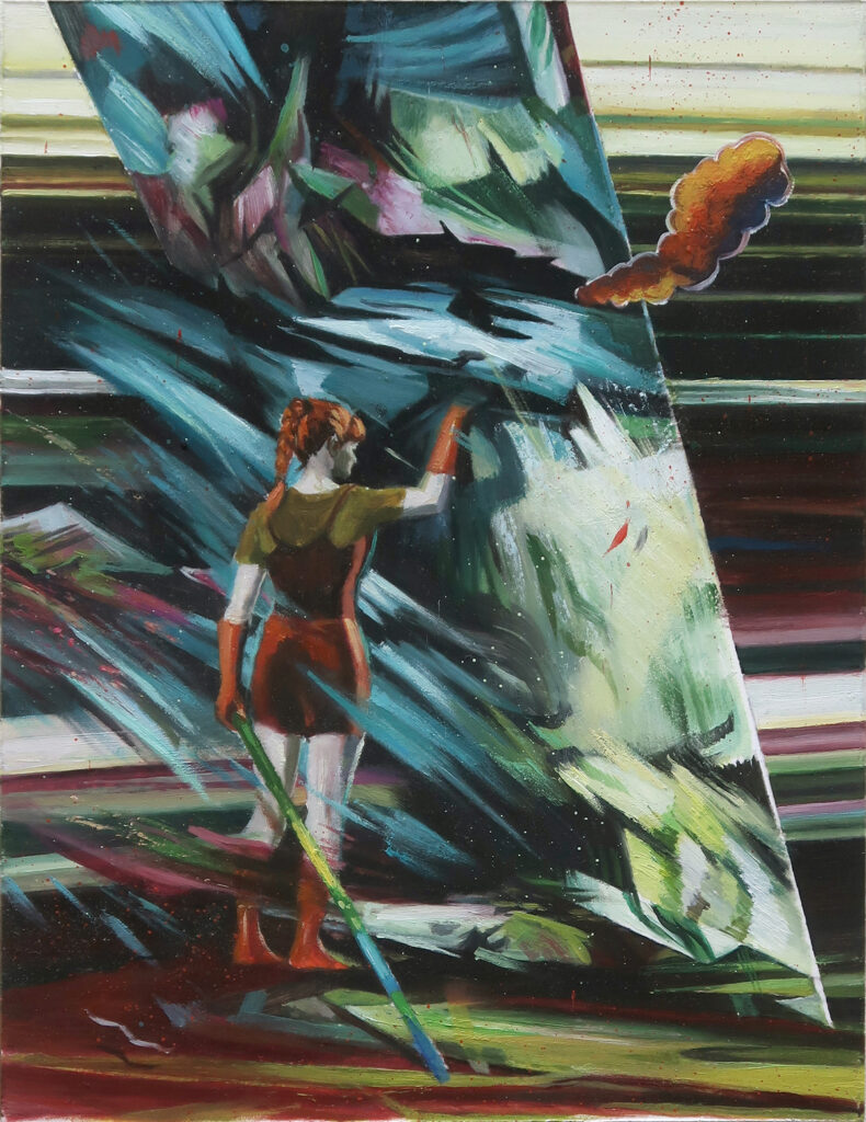 michaelstreun.ch, Oil on Canvas, Michael Streun, Schweiz, Thun, Schweizer Maler, Malerei, Painter, Figurative Malerei, figurative painting, portrait painting, Zeichnung, Objekte, Radierung, Porträt, Surreal, Ölmalerei, Öl auf Leinwand, Oil on Canvas,  Kohlezeichnung, Pastellzeichnung, Fotografie, Video, Ausstellungen, Galerie, Puberty, Projekte, Installationen, Klingende Köpfe, Blues Legends, Mario Capitanio, Peter Gurtner, Carlo Brenni, Georges Müller, Peter Müller, MC Anliker, Jamie Wong-Li, Sandee, Walter Schmocker, Markus Heiniger, Jimy Hofer, Simon La Bey, Schmidi Schmidhauser, Rhonda Dorsey, Shirley Grimes, Gölä, Tinu Heiniger, Christine Lauterburg, Marc Storace, Mich Gerber, Büne Huber, Hank Shizzoe, Kuno Lauener, Sina, Elvis, Alberto Giacometti, B.B. King, Buddy Guy, John Lee Hooker, Kurse, Malkurs, Ölmalen, Porträt in Öl, Objekte in Öl, Aktzeichnen, Aktmalen, sfgb-b.ch, Schule für Gestaltung Bern und Biel, Galerie Art-Etage Biel, Kunsthaus Interlaken, Kunstmuseum Thun, www.atelierstreun.ch, Atelierhaus Thun, www.atelierhausthun.ch, Painting, Swiss Painter, Oilpainting, Drawing, Etching, Portrait, Oil Portrait, Surreal, figurative painting, Oil on Canvas, Oil on Cardboard, Oil on Paper, Berlin, Atelierstipendium, Atelierhaus, www.atelierhaus.ch, Cantonale Berne Jura, Skizzen, Studien, Plastic, Ablösung, Puberty, Pubertät, Adoleszenz, Umbruch, Umwälzungen, Corona-Krise, Zeitenwende, Habitat, Trip, Klimawandel, Übergang, Warner, Überdreht, Satellit.Space Thun, Der Schacht, futuristische Akte, Galerie Tammen Berlin, Robert Walser, Senfies, Farbfinderin, Spannungsfeld, Verschlingung, Die Vorleserin, Überdreht, Begehung, Projekt Talk, Klimawandel, der Schacht, Wandlung, Zündung, der Sog, Nachtlager, der Graben, Habitat, Vorspäherin, Zeitenwende, Kunstpreis der Stadt Thun 