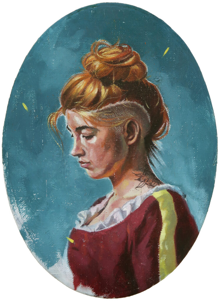 michaelstreun.ch, Oil on Canvas, Michael Streun, Schweiz, Thun, Schweizer Maler, Malerei, Painter, Figurative Malerei, figurative painting, portrait painting, Zeichnung, Objekte, Radierung, Porträt, Surreal, Ölmalerei, Öl auf Leinwand, Oil on Canvas,  Kohlezeichnung, Pastellzeichnung, Fotografie, Video, Ausstellungen, Galerie, Puberty, Projekte, Installationen, Klingende Köpfe, Blues Legends, Mario Capitanio, Peter Gurtner, Carlo Brenni, Georges Müller, Peter Müller, MC Anliker, Jamie Wong-Li, Sandee, Walter Schmocker, Markus Heiniger, Jimy Hofer, Simon La Bey, Schmidi Schmidhauser, Rhonda Dorsey, Shirley Grimes, Gölä, Tinu Heiniger, Christine Lauterburg, Marc Storace, Mich Gerber, Büne Huber, Hank Shizzoe, Kuno Lauener, Sina, Elvis, Alberto Giacometti, B.B. King, Buddy Guy, John Lee Hooker, Kurse, Malkurs, Ölmalen, Porträt in Öl, Objekte in Öl, Aktzeichnen, Aktmalen, sfgb-b.ch, Schule für Gestaltung Bern und Biel, Galerie Art-Etage Biel, Kunsthaus Interlaken, Kunstmuseum Thun, www.atelierstreun.ch, Atelierhaus Thun, www.atelierhausthun.ch, Painting, Swiss Painter, Oilpainting, Drawing, Etching, Portrait, Oil Portrait, Surreal, figurative painting, Oil on Canvas, Oil on Cardboard, Oil on Paper, Berlin, Atelierstipendium, Atelierhaus, www.atelierhaus.ch, Cantonale Berne Jura, Skizzen, Studien, Plastic, Ablösung, Puberty, Pubertät, Adoleszenz, Umbruch, Umwälzungen, Corona-Krise, Zeitenwende, Habitat, Trip, Klimawandel, Übergang, Warner, Überdreht, Satellit.Space Thun, Der Schacht, futuristische Akte, Galerie Tammen Berlin, Robert Walser, Senfies, Farbfinderin, Spannungsfeld, Verschlingung, Die Vorleserin, Überdreht, Begehung, Projekt Talk, Klimawandel, der Schacht, Wandlung, Zündung, der Sog, Nachtlager, der Graben, Habitat, Vorspäherin, Zeitenwende, Galerie Tammen Berlin, Positions Berlin, In Rage, Hedemannstrasse, Christoph Tannert, Art Salon Zürich, Kunstpreis der Stadt Thun, Galerie da Mihi Bern  