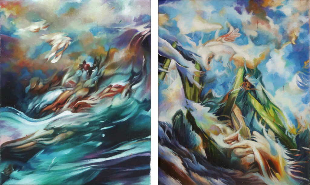 michaelstreun.ch, Oil on Canvas, Michael Streun, Schweiz, Thun, Schweizer Maler, Malerei, Painter, Figurative Malerei, figurative painting, portrait painting, Zeichnung, Objekte, Radierung, Porträt, Surreal, Ölmalerei, Öl auf Leinwand, Oil on Canvas,  Kohlezeichnung, Pastellzeichnung, Fotografie, Video, Ausstellungen, Galerie, Puberty, Projekte, Installationen, Klingende Köpfe, Blues Legends, Mario Capitanio, Peter Gurtner, Carlo Brenni, Georges Müller, Peter Müller, MC Anliker, Jamie Wong-Li, Sandee, Walter Schmocker, Markus Heiniger, Jimy Hofer, Simon La Bey, Schmidi Schmidhauser, Rhonda Dorsey, Shirley Grimes, Gölä, Tinu Heiniger, Christine Lauterburg, Marc Storace, Mich Gerber, Büne Huber, Hank Shizzoe, Kuno Lauener, Sina, Elvis, Alberto Giacometti, B.B. King, Buddy Guy, John Lee Hooker, Kurse, Malkurs, Ölmalen, Porträt in Öl, Objekte in Öl, Aktzeichnen, Aktmalen, sfgb-b.ch, Schule für Gestaltung Bern und Biel, Galerie Art-Etage Biel, Kunsthaus Interlaken, Kunstmuseum Thun, www.atelierstreun.ch, Atelierhaus Thun, www.atelierhausthun.ch, Painting, Swiss Painter, Oilpainting, Drawing, Etching, Portrait, Oil Portrait, Surreal, figurative painting, Oil on Canvas, Oil on Cardboard, Oil on Paper, Berlin, Atelierstipendium, Atelierhaus, www.atelierhaus.ch, Cantonale Berne Jura, Skizzen, Studien, Plastic, Ablösung, Puberty, Pubertät, Adoleszenz, Umbruch, Umwälzungen, Corona-Krise, Zeitenwende, Habitat, Trip, Klimawandel, Übergang, Warner, Überdreht, Satellit.Space Thun, Der Schacht, futuristische Akte, Galerie Tammen Berlin, Robert Walser, Senfies, Farbfinderin, Spannungsfeld, Verschlingung, Die Vorleserin, Überdreht, Begehung, Projekt Talk, Klimawandel, der Schacht, Wandlung, Zündung, der Sog, Nachtlager, der Graben, Habitat, Vorspäherin, Zeitenwende, Galerie Tammen Berlin, Positions Berlin, In Rage, Hedemannstrasse, Christoph Tannert, Art Salon Zürich, Kunstpreis der Stadt Thun, Galerie da Mihi Bern  