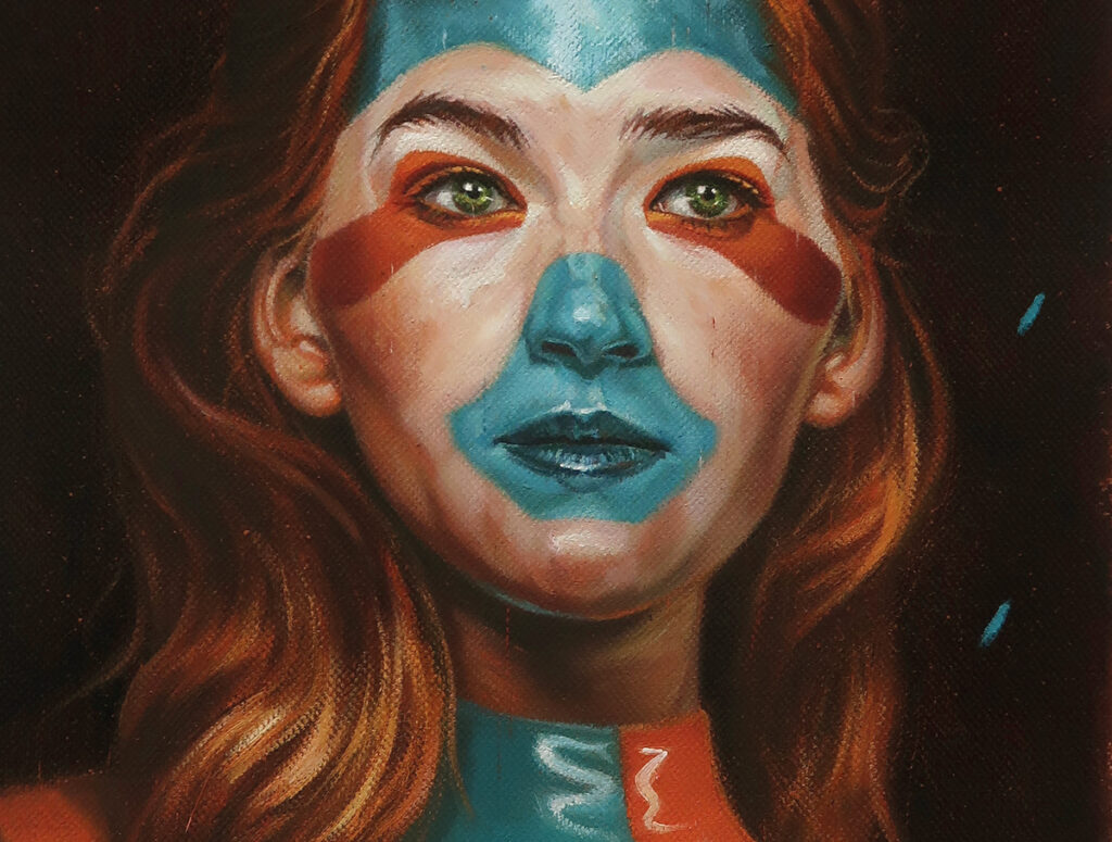 michaelstreun.ch, Oil on Canvas, Michael Streun, Schweiz, Thun, Schweizer Maler, Malerei, Painter, Figurative Malerei, figurative painting, portrait painting, Zeichnung, Objekte, Radierung, Porträt, Surreal, Ölmalerei, Öl auf Leinwand, Oil on Canvas,  Kohlezeichnung, Pastellzeichnung, Fotografie, Video, Ausstellungen, Galerie, Puberty, Projekte, Installationen, Klingende Köpfe, Blues Legends, Mario Capitanio, Peter Gurtner, Carlo Brenni, Georges Müller, Peter Müller, MC Anliker, Jamie Wong-Li, Sandee, Walter Schmocker, Markus Heiniger, Jimy Hofer, Simon La Bey, Schmidi Schmidhauser, Rhonda Dorsey, Shirley Grimes, Gölä, Tinu Heiniger, Christine Lauterburg, Marc Storace, Mich Gerber, Büne Huber, Hank Shizzoe, Kuno Lauener, Sina, Elvis, Alberto Giacometti, B.B. King, Buddy Guy, John Lee Hooker, Kurse, Malkurs, Ölmalen, Porträt in Öl, Objekte in Öl, Aktzeichnen, Aktmalen, sfgb-b.ch, Schule für Gestaltung Bern und Biel, Galerie Art-Etage Biel, Kunsthaus Interlaken, Kunstmuseum Thun, www.atelierstreun.ch, Atelierhaus Thun, www.atelierhausthun.ch, Painting, Swiss Painter, Oilpainting, Drawing, Etching, Portrait, Oil Portrait, Surreal, figurative painting, Oil on Canvas, Oil on Cardboard, Oil on Paper, Berlin, Atelierstipendium, Atelierhaus, www.atelierhaus.ch, Cantonale Berne Jura, Skizzen, Studien, Plastic, Ablösung, Puberty, Pubertät, Adoleszenz, Umbruch, Umwälzungen, Corona-Krise, Zeitenwende, Habitat, Trip, Klimawandel, Übergang, Warner, Überdreht, Satellit.Space Thun, Der Schacht, futuristische Akte, Galerie Tammen Berlin, Robert Walser, Senfies, Farbfinderin, Spannungsfeld, Verschlingung, Die Vorleserin, Überdreht, Begehung, Projekt Talk, Klimawandel, der Schacht, Wandlung, Zündung, der Sog, Nachtlager, der Graben, Habitat, Vorspäherin, Zeitenwende, Akaja, Kunstpreis der Stadt Thun 2025, Galerie da Mihi-Paradigma 